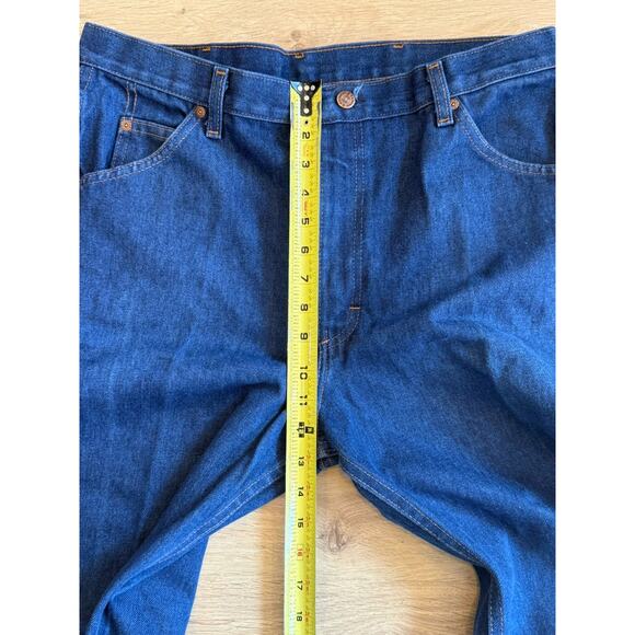 Vintage 80’s Sears Roebucks Boot Cut Jeans Denim 36x33 Blue Made in USA - Picture 6 of 10